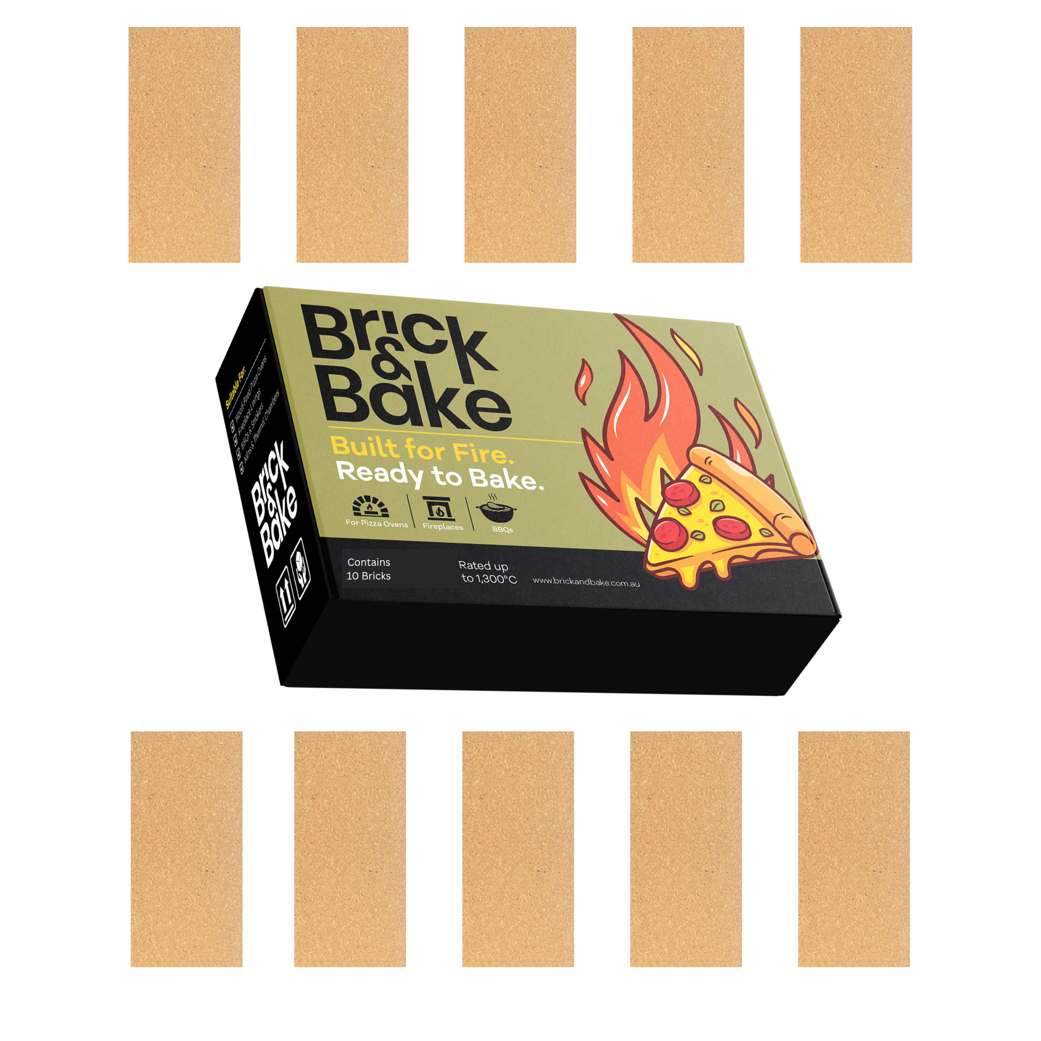 Firebrick Pack of 10
