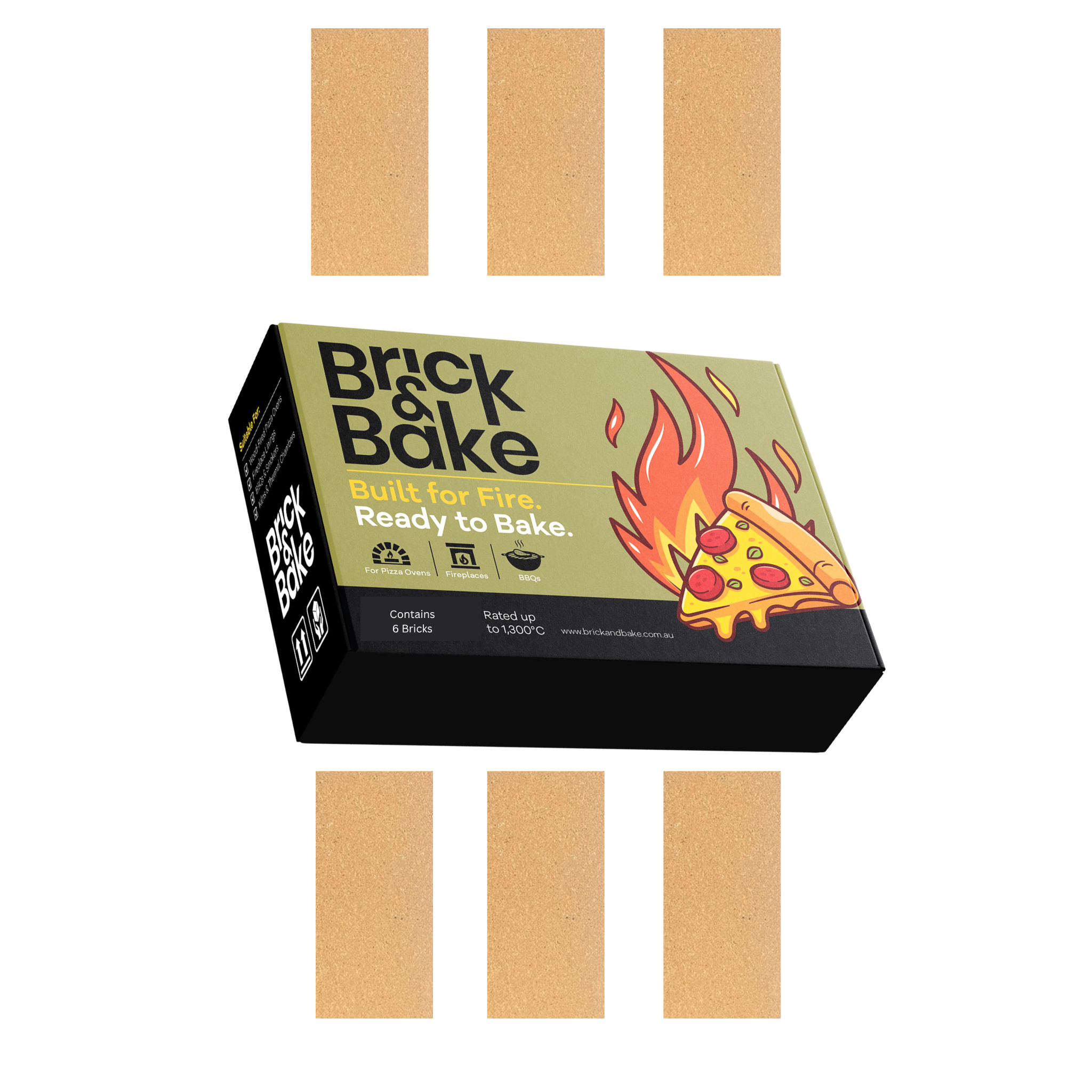 Firebrick Pack of 6